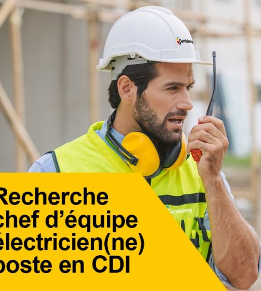 chef d'équipe électricien